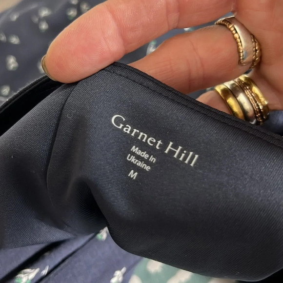 Garnet Hill NWOT Flutter Sleeve Tencel Midi Dress Size M - Picture 11 of 14